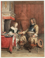 U 019
<br/>
De officier en het meisje
<br/>
<em>Schouman, Aert (1710-1792)</em>